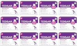 Tedibar Moisturising Baby Bathing Bar with Skin Friendly PH|100% Soap Free|Prevents Dryness & Rashes|Dermatologically Tested 75gm x Pack of 12