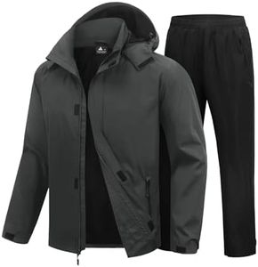 SWISSWELL Men's Rain Suits Waterproof Lightweight Windbreaker Jacket & Pant
