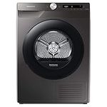 Samsung Series 5+ DV90T5240AN/S1 with OptimalDry™, Freestanding Heat Pump Tumble Dryer, 9 kg, Graphite, A+++ Rated, Decibel rating: 63, EU Acoustic Class: B