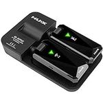 NUX B-5RC Wireless Guitar System with Charging Case - Auto Match, Mute Function, 2.4GHz Transmitter and Receiver for Guitars with Active/Passive Pickups (Black)