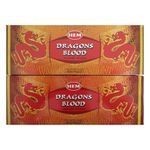 HEM Dragon Blood Incense Sticks, 240 Count (Pack of 2 Box)