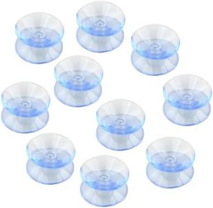 BAOYAO 10Pcs Double Sided Suction Cups, Anti Slip Glass Table Top Bumpers Sucker Pads Top Spacers Suction Cups Window Hanger Suction Cup Transparent(Size:20mm)