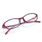 SIPHEW Non Prescription Glasses Slim Rectangle Fake Glasses Blue Light Blocking Glasses Vintage Fashion 90s 2000s