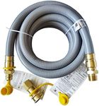 15FT 3/4" Inch ID Natural Gas Hose with Quick Connect Fittings for Standby Generators Natural Gas Equipment Outdoor Cooking Appliances Construction Heaters, CSA Certified for Indoor/Outdoor Use