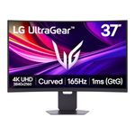 LG UltraGear G8 37G800A, 37 inch 4K UHD, 165Hz Curved VA Gaming Monitor | 1ms GtG, HDR 600, FreeSync Premium Pro, Adaptive Sync, speakers, USB‑C 65W, HDMI 2.1, DP1.4, USB hub, Black