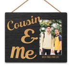 HIWX Cousin And Me Picture Frame, Cousin, Cousin Gifts, Cousins Picture Frame, Cousin Gift Picture Photo Frame, Cousin Birthday Christmas Picture Photo Frames 4x6