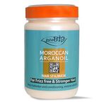 Purobio Moroccan Oil Natural and Intense Repair for Dry & Frizzy Hair, Coloured Hair, Damaged Hair - 1000 ml | Restorative Hair Mask with Argan Oil and Keratin | Hair Spa Cream For Women & Men