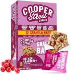 Cooper Street Granola Bakes - Healthy Chewy Breakfast Granola Bars with Chia, Flax, Buckwheat and Oats in Delicious Oatmeal Cranberry Flavor | Individually Wrapped Healthy Breakfast Bars | 12 oz | 1 Pack
