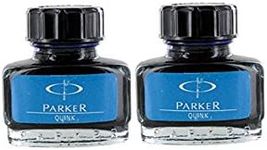 Parker Quink Fountain Pen Ink Bottle 30ml Blue Ink Pack of 2