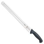 Mercer Culinary 14-Inch Slicer Granton Edge Knife, Black