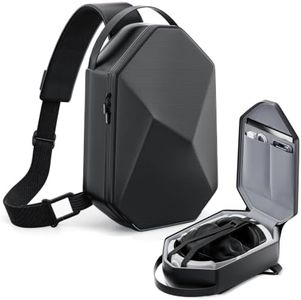 annapro Carrying Case for Meta Quest 3/Quest 3S/Quest 2/Apple Vision Pro 2, Fashion Crossbody VR Bag Compatible with Kiwi Design/BOBOVR Elite Battery Strap Accessories, Shoulder Travel Bag