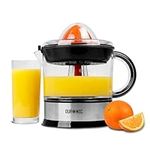 Duronic Electric Citrus Juicer JE407 40W 700ml Capacity | 2 Interchangeable Cones and Adjustable Pulp Filter Ideal for Fresh Citrus Juice Oranges Lemons Lime Squeezer Juice Machine