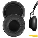 Geekria QuickFit Protein Leather Replacement Ear Pads for Jabra Move Wireless Headphones Ear Cushions, Headset Earpads, Ear Cups Repair Parts (Black)