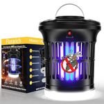 Florarich Bug Zapper for Outdoor Indoor, 4200V 30W High Powered Waterproof Electronic Mosquito Zapper with Led lamp, Insect Killer Mosquito Trap for Home Backyard Patio