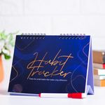 Amazon Brand - Eono Habit Tracker Desk Calendar | 12 Month Undated Daily | Weekly | Monthly Habit Planner Journal (Desk Type Landscape)