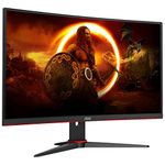 AOC Gaming C27G2ZE - 27 Inch FHD Curved Monitor, 240Hz, 0.5ms, VA, AMD FreeSync Premium, Low Input Lag (1920x1080 @240Hz, 300cd/m² HDMI/DP)