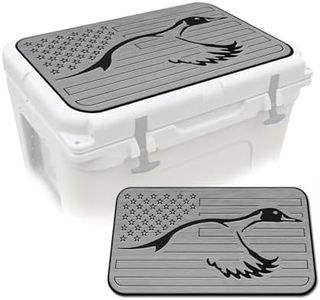 USATuff SeaDek EVA Mat Cooler Pad fits YETI 65 Tundra | Peel & Stick Application | Non Slip Comfort Accessories - US Flag Duck Outdoorsman Hunt (StormGray-Black)