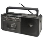 CTDZLED Cassette Player Boombox, Tape Recorder AM/FM/SW Radio Stereo Tape Player/Recorder with Big Speaker and Earphone Jack, USB/TF/MP3 Tape Player AC Powered or Battery Operated