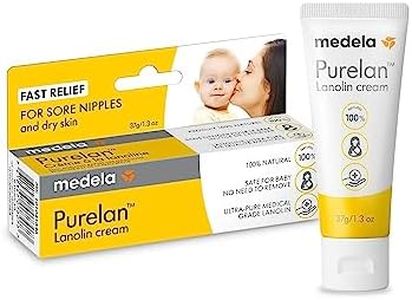 Medela Purelan Lanolin Nipple Cream, Fast Relief for Sore Nipples and Dry Skin, Made with Natural Ingredients, Hypoallergenic and Dermatologically Tested, Formulated Without Fragrance, 37 g
