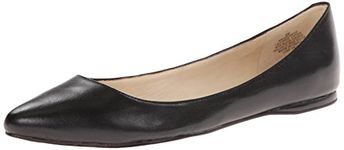 NINE WEST Women's Speakup Ballet Flat, Black, 9 UK