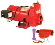 Red Lion RJC-100 115/230 Volt, 1 HP 20 GPM Premium Convertible (Shallow or Deep Well) Jet Pump, Red, 602038