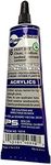 SCIGRIP 16 10319 Acrylic Cement, Low-VOC, Medium Bodied, 1.5 Fl. Oz Tube, Clear