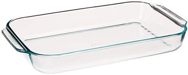 Pyrex Basics 4.8-qt (10” x 15”) Oblong Baking Dish - Original Genuine Pyrex - Made in the USA
