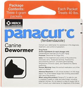 Panacur C Canine Dewormer (Fenbendazole), 4 Gram, 3 Count (Pack of 1), Red