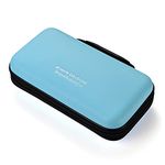 LIOVODE DVD Case, 96 Capacity EVA CD Case Holder Storage Organizer Portable Protective DVD Disc Wallet Holder for Car (96 Capacity, Sky blue96)