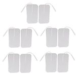 Segolike 10 Pieces Reusable Digital TENS Machine Electrode Pads Self-Adhesive