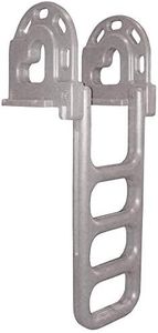 Dock Edge Dock Ladder, 4 - Step, Flip Up - Grey