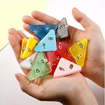 TCCO ENTERPRISE 10 PCS Triangle Paper Clip, Document Clip, Bookmarks, Bag Clips, Office Paper Clamps, Paper Corner Clip, Document Tool, Binder, Suitable for Office, Reading, Snack / paper clam clip / handheld paper clam clip dispenser ( Multi-Color )