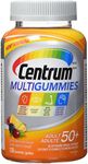 Centrum MultiGummies, Adult 50 Plus Multivitamins/Minerals Gummies for Men & Women 50+, Cherry, Berry, and Orange Flavour, 130 Gummies