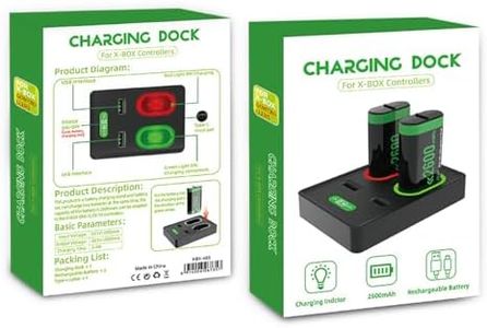AIMALL Xbox One & Xbox Series S/X Gamepad Battery Charging Dock - Universal Rechargeable Battery Charger with LED Indicator