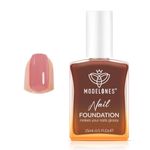 modelones Nail Strengthener and Growth Blushed Berry Nail Repair for Damaged Nails Strengthening Polish 15ml Natural Concealer Foundation Nail Care Gifts for Women