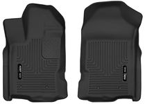 Husky Liners X-act Contour Floor Mats | Fits 2019-2022 Ford Ranger SuperCrew/SuperCab | Front Row, 2-pc Black - 54701