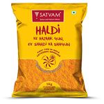 Satvam Turmeric Powder, 1 Kg, Authentic and Pure Haldi Powder - Premium Turmeric Powder - Ideal for Cooking and Health Benefits