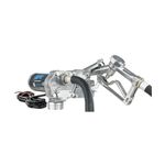 GPI M-150S Fuel Transfer Pump, Manual Shut-Off Unleaded Nozzle, 15 GPM fuel pump, 10' Hose, Power Cord, Direct Mount, Adjustable Suction Pipe (110000-107)