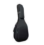 GLOW WINGS Heavy Padded Guitar Bag With Modern Cover Fender Soft Fabric 40 Inch (Black) (Black Acoustic)