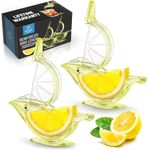 Zulay Bird Lime Squeezer - Easy and Durable Lime Wedge Squeezer - Bird Lemon Squeezer with Pour Spout - Lime Slice Squeezer Holiday Gift - Manual Lemon Juicer- Bird Juicer Bar Accessory - 2 Pack