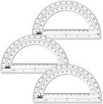 Mr. Pen- Protractor, 6 inch, 3 Pack, Protractors, Clear Protractor, Geometry Protractor, Protractor 6 inch, Clear Plastic Protractor, Protractor for School, Protractor Math, Plastic Protractor Clear