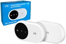ZTE U10 4G+ Mobile Wi-Fi Router, LTE Advanced Low-Cost Portable Travel WiFi Hotspot, SIM Slot Unlocked, 2000mAh Battery, Built in Antenna Enhances Speeds Globally, Easy Use, FREE SMARTY SIM Card