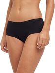 FALKE Women Daily Comfort Hipster Panties 2-Pieces, Black (Black 3000), XS