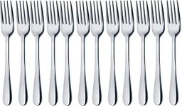 Maestro Craft Pack of 12 Stainless Steel Small Dessert Fork, Silverware for Cake Tea Fruit Salad, Tableware Kitchen Utensil Set for Restaurant Party Hotel, Dishwasher Safe 15 cm