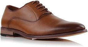 Ferro Aldo George MFA19690 Mens Formal Classic Lace Up Tuxedo Oxford Dress Shoes, in Cognac Brown, Size 9.5