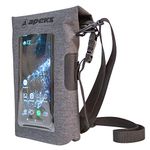 Apeks CELLULAR_PHONE_CASE Dry Bag Phone Case, One Size - Black Gray, Wasserdicht, Touch Screen Compatible, TPU, Roll Top, Hands Free, Water-resistant, Unisex, AE BA1901001S