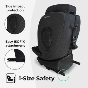 My Babiie 360 Spin Car Seat – Black