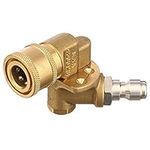 Quick Connecting Pivoting Coupler for Pressure Washer Spray Nozzle, Cleaning Hard to Reach Areas, 4500, 1/4, Updated