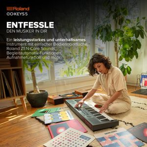 Roland GO:KEYS 5 61-Note Portable Keyboard – Beginner Digital Piano