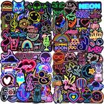 Water Bottle Stickers 200 Pcs Cool Neon Stickers, Sticker Pack for Kids Adults Teens, Waterproof Vinyl Stickers, Stickers for Laptop Skateboard Journal Notesbook Computer Phone Cup Guitar Luggage etc